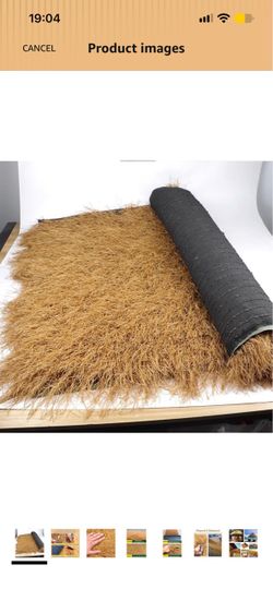 Tiki Thatch Grass Roof for Tiki Bar Artificial Mexican Straw Roll Fireproof Palapa Thatch Roofing Duck Blind Grass for Decoration Hut Patio Pool Beach