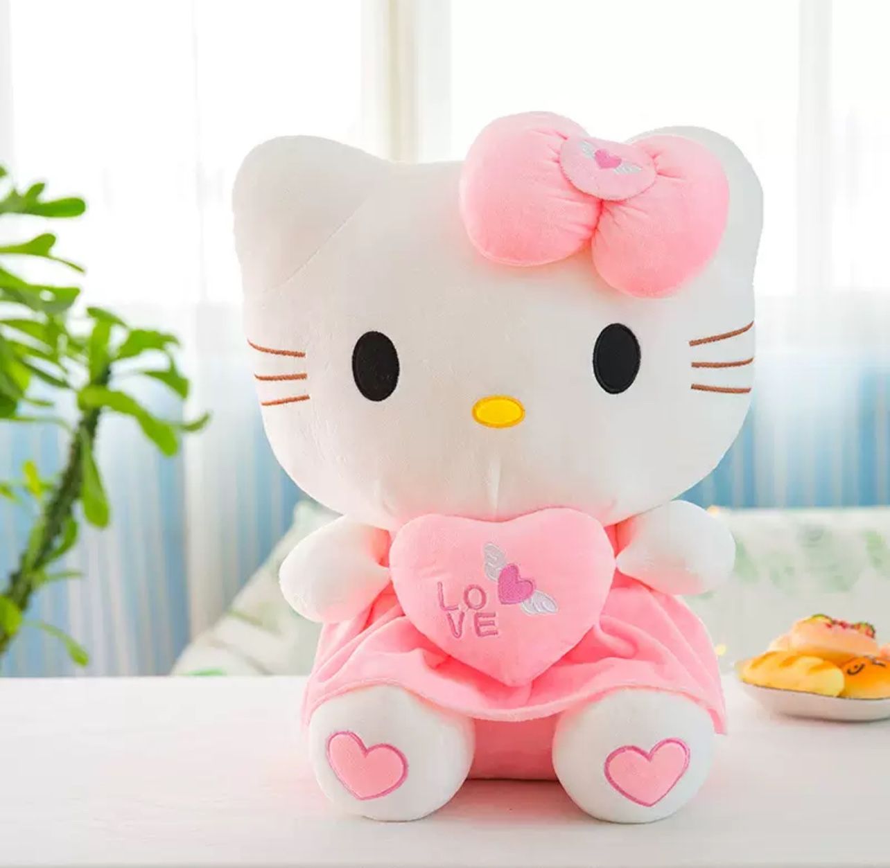 Hello Kitty Plush Toys, Cute Soft Doll Toys, Birthday Gifts for Girls (Pink C, 40CM)