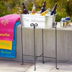 iron stand for beverage tub