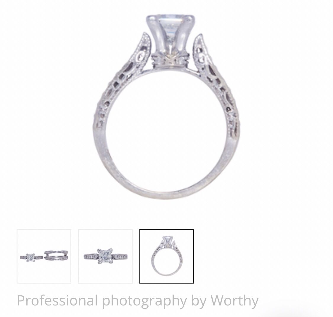 1ct Princess Wedding Ring