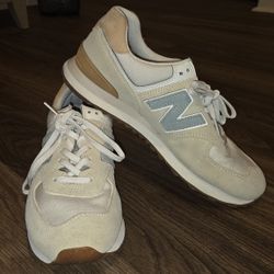 Size 10 Mens - New Balance 574 Sea Salt Ocean Haze