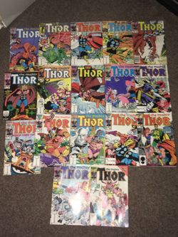 17 Thor comic lot 377 359 354 367 361 and more