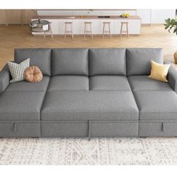 4 Sectional Sleeper Couch Sofa