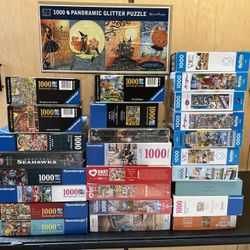 Puzzles 1000 Pieces $10 Each Or 3 For $25