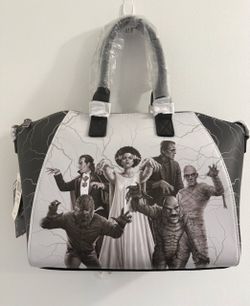Loungefly Universal Monsters Glow-In-The-Dark Satchel Bag