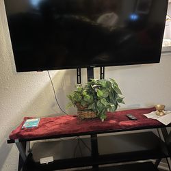 55” Pioneer TV With Mount Entertainment Center 