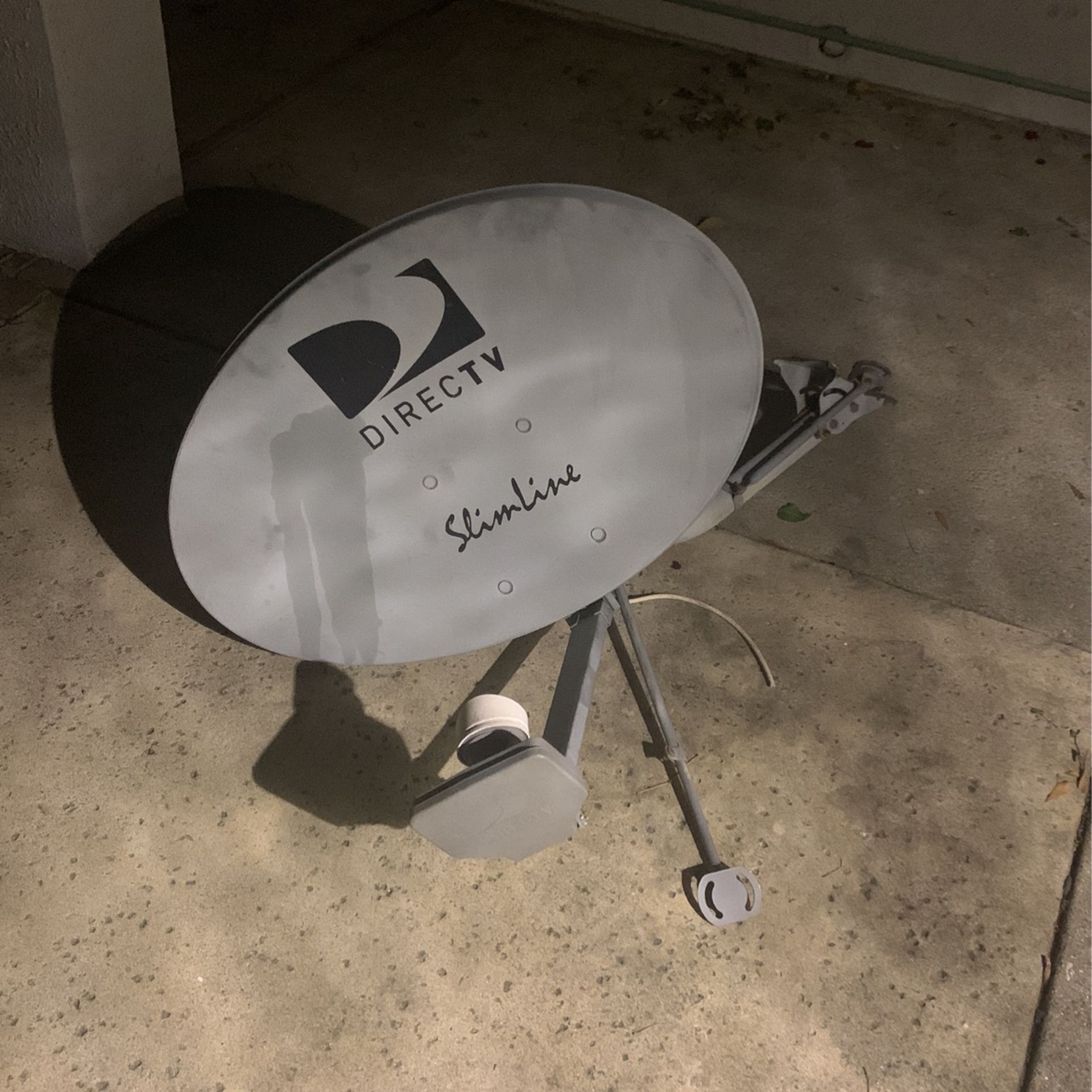 Gray DIRECTV SlimLine Satellite Dish FOR PARTS