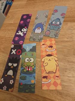 Sanrio bookmark piles