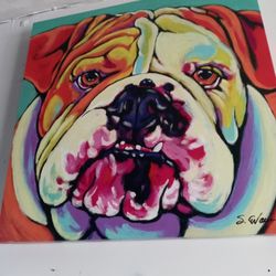 Large Bully Canvas Pic