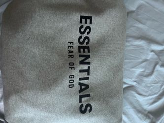 gray essentials hoodie