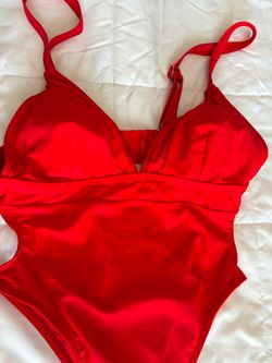 Red One-Piece Swimsuit