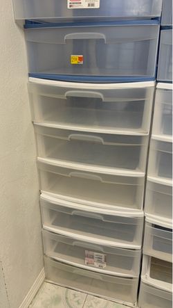 Sterilite Plastic Drawer Storage Tower