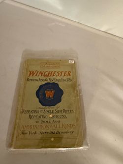Orig. Winchester 1909 Catalogue of Guns and Ammo. , No. 75 -