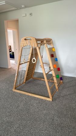 Wood indoor playground