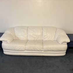 White Leather Couch