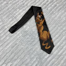 Scooby Doo Mens Black Tie Briefly Stated Inc. Made In Korea VTG 1998