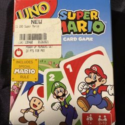 Super Mario 2016 Uno Includes Special Mario Rules