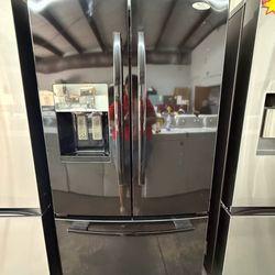 Black Whirlpool French Door Refrigerator