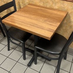 Tables and chairs