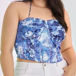 Brand New Women Satin Halter Top