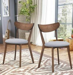 2 Mid Century Dining Chairs 