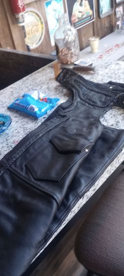 Motorcycle chaps size medium