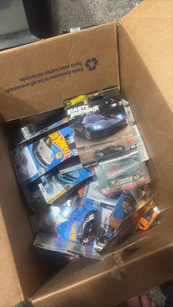 Box of in unopened hotwheels