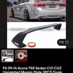 Mugen Style Wing For Acura 