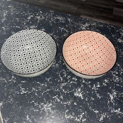 NEW (2) Salad Soup Ramen Bowl,  55 OZ Large Stackable Round Fine Porcelain Cereal Pasta Serving Bowl , Pho, Microwavable Ceramic Bowls - Heat and Cold