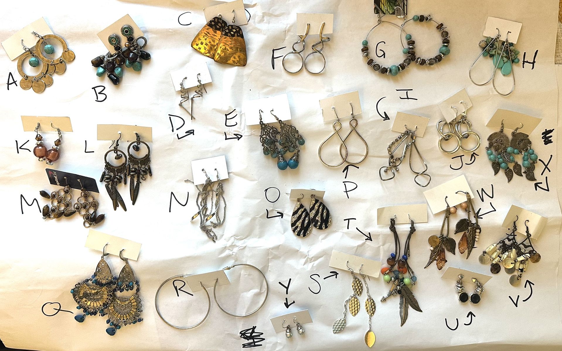 Earrings - $1 per pair 
