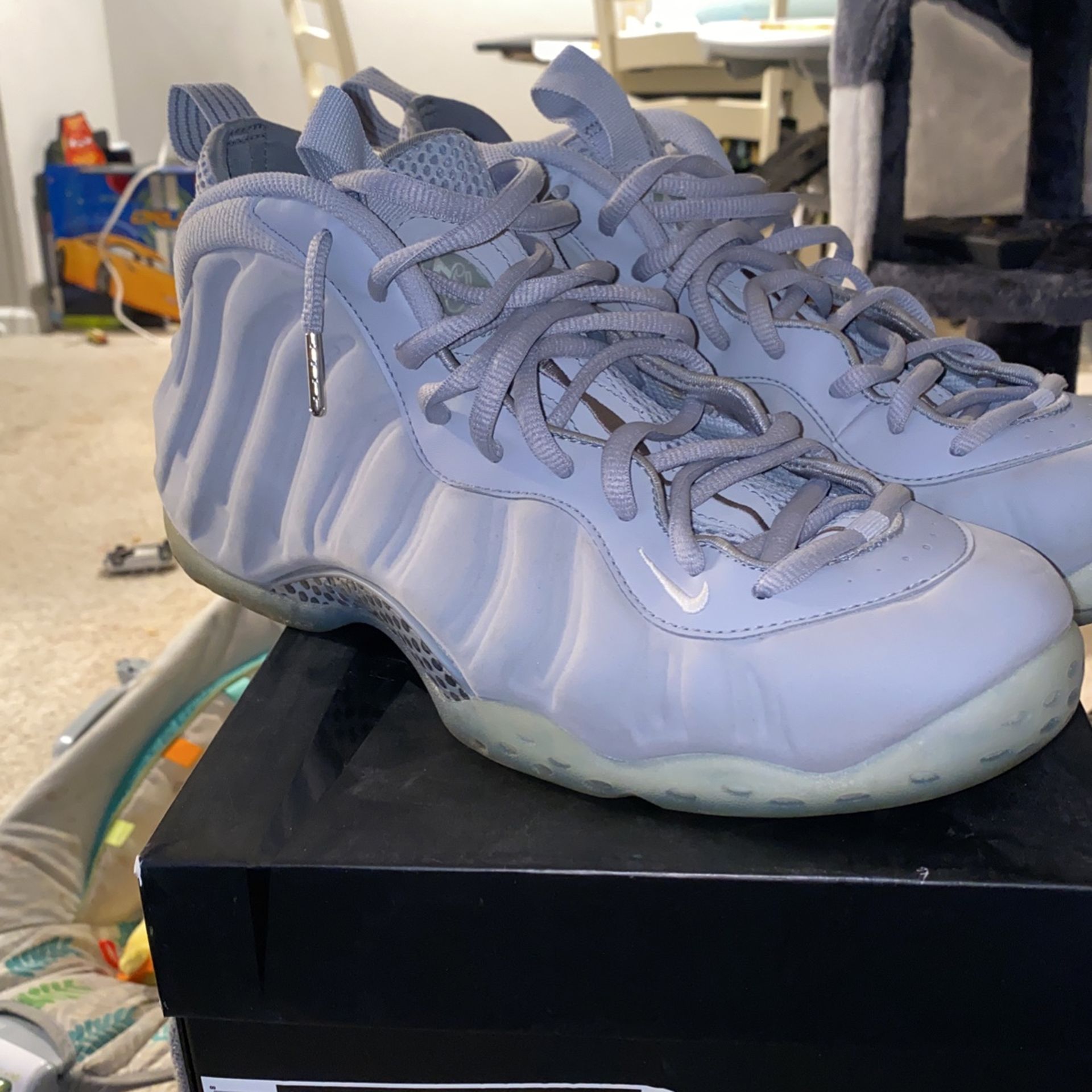 Grey Suede Wolf Grey Foams Nike Air Foamposite PRM Wolf Grey Suede