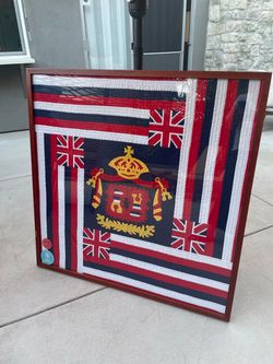 Framed Hawaiian Flag Quilt Art