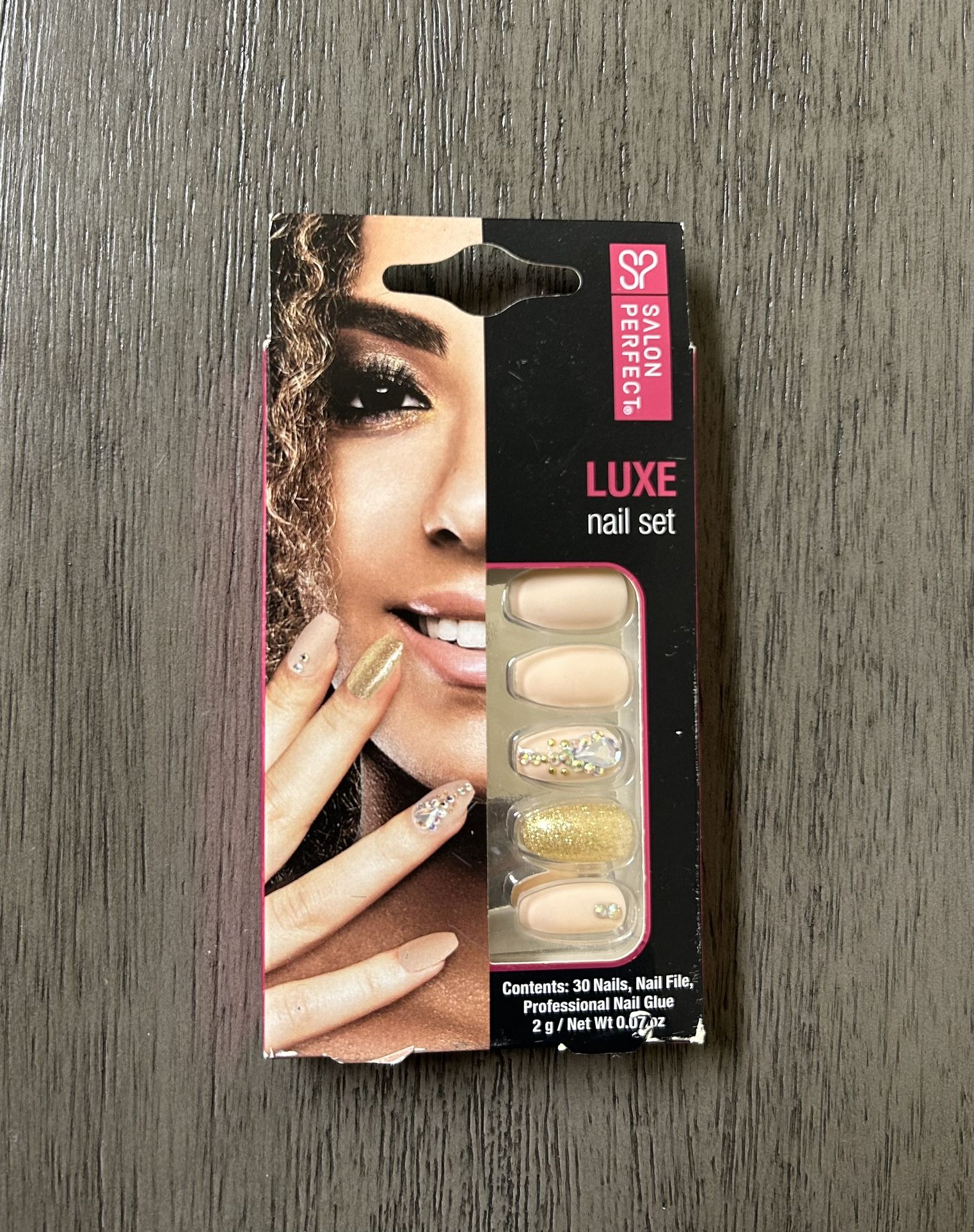 Salon perfect Coffin Style Embellished/ Sparkly Nails