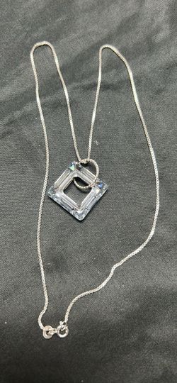 925 necklace & pendant.. 18"...n17