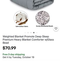 Weighted Blanket  With Glass Beads