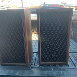 Vintage ER home Speakers In Cabinet 