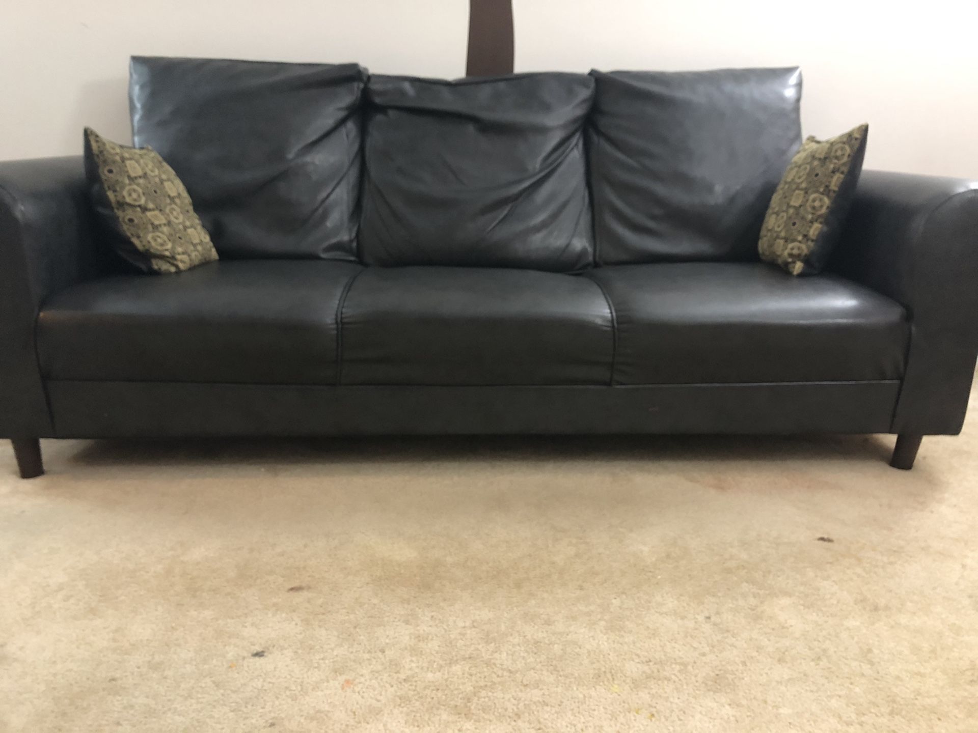 Leather couch on sale