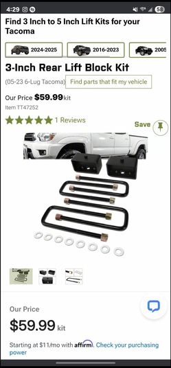 Toyota Tacoma Lift Kit