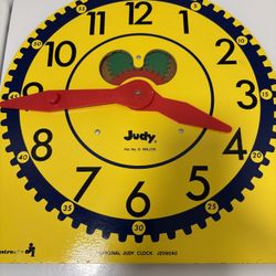 Original Large Judy Instructo Wood Gear Clock
