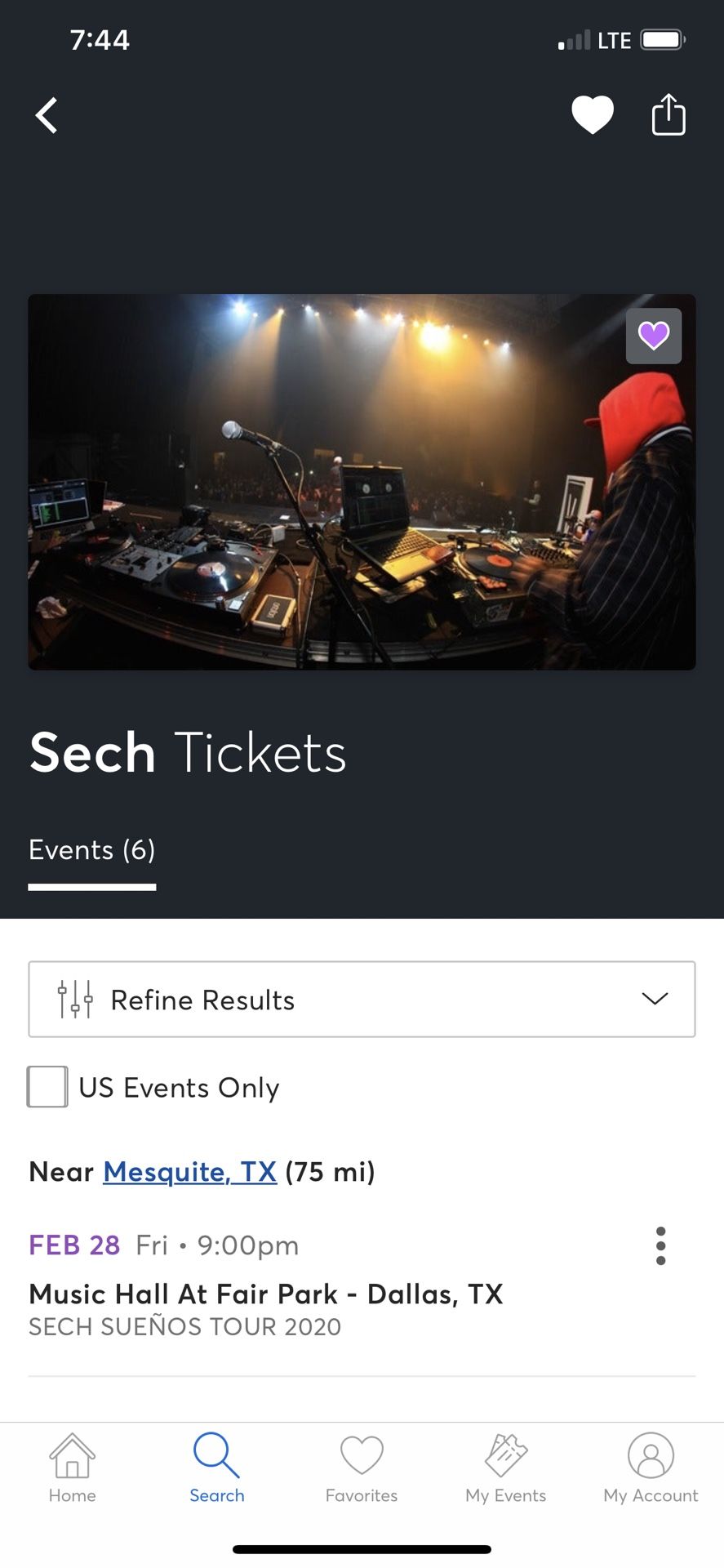 Sech tickets