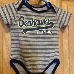 Seattle Seahawks Baby Bodysuit Onesie Size 0-3 Months 