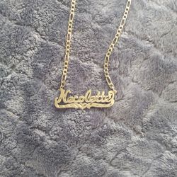Name Necklace Necolette Sterling Silver Stamped 925 