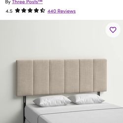 Wayfair King size Adjustable Headboard