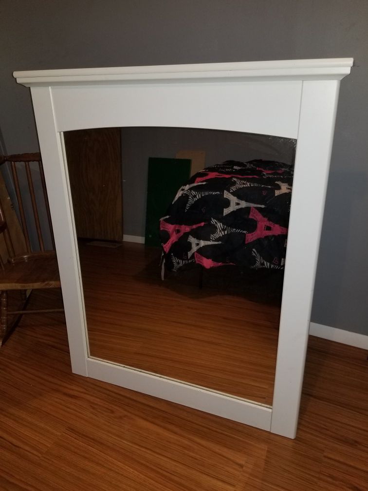 Large white Mirror