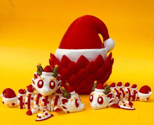 Articulating Candy Cane Dragon 