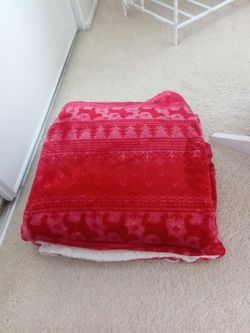 Super soft velvet red blanket! For Christmas!