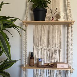 Macrame Hanging Shelf 
