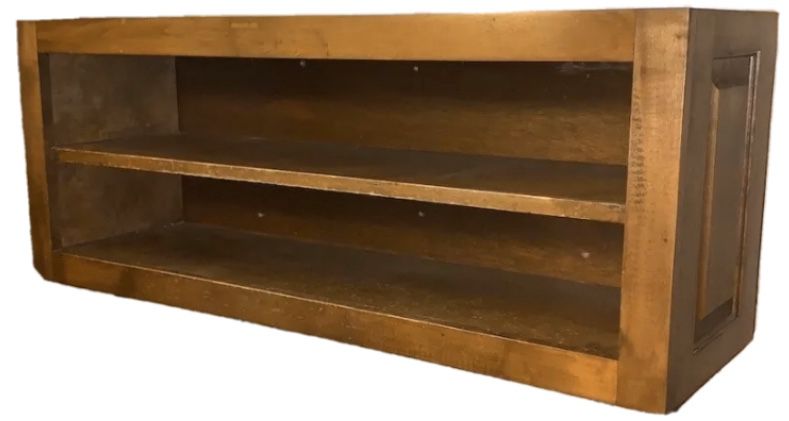Wooden Double Shelf Shelving Unit Wall Mount (41” wide)