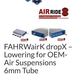 DROPX Air Ride Management Universal For OEM Air Ride Equipped vehicles 