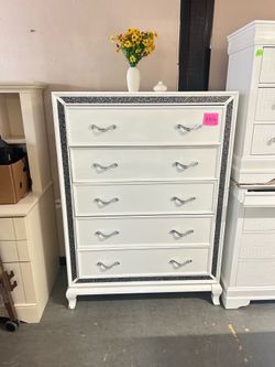 NEW! Delivery available white chest Dresser